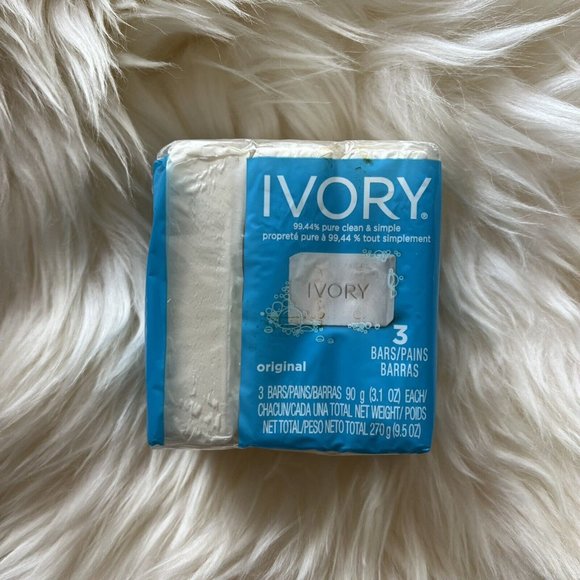 Ivory Soap Vintage Pack of 3 Retro Old Style packaging 3oz Bars Y2K Film Prop - Picture 3 of 6